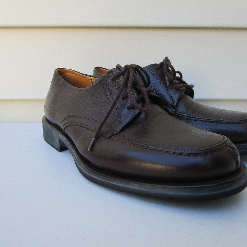 Sandro Moscoloni Vineyard 3060 Brown Leather Mens Dress Shoes Oxfords Size 7D
